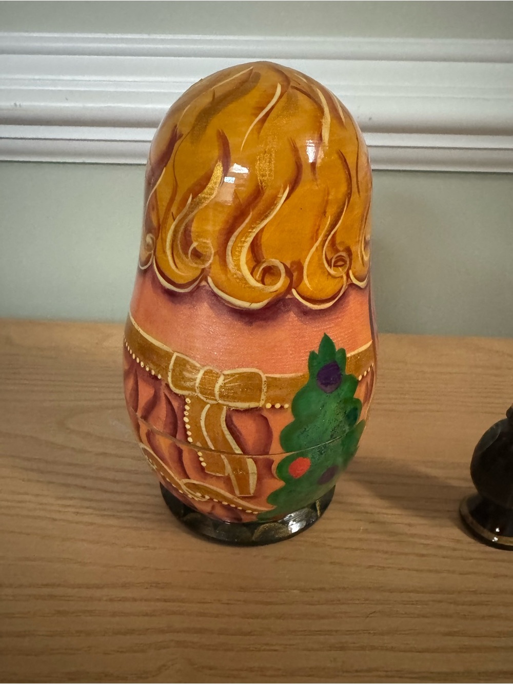 Vintage Signed Russian Nesting Doll Ornaments Box Set 5pc Hand Painted S Zabotin - Picture 6 of 6